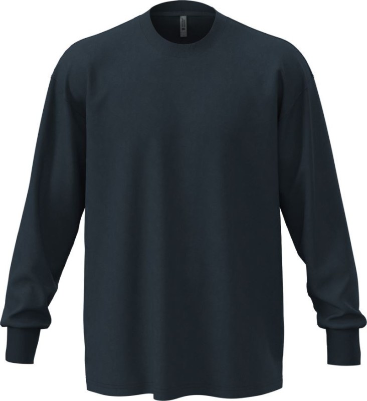 Next Level Apparel N 7211 Těžké oversize tričko s&nbsp;dlouhým rukávem 08.7211 midnight navy - Dámské oblečení trika
