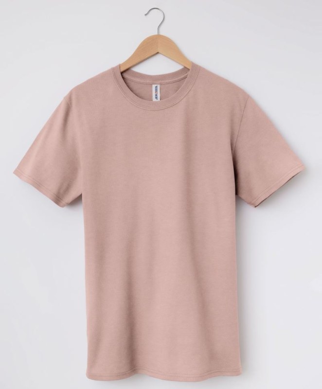 Jerzees 470M Tričko z&nbsp;bio bavlny "Eco Premium" 09.470M blush pink - Dámské oblečení trika