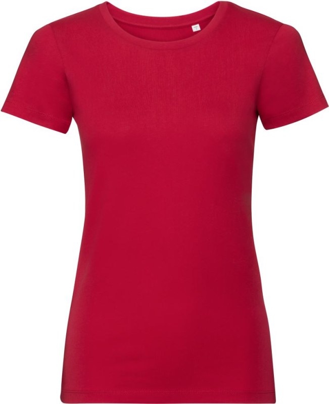 Russell Athletic 108F Dámské tričko Pure Organic 10.108F classic red