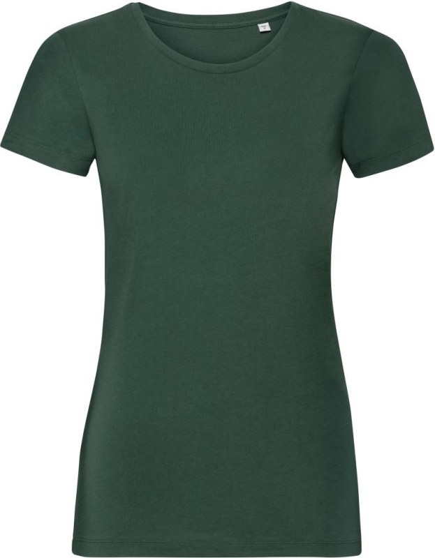 Russell Athletic 108F Dámské tričko Pure Organic 10.108F bottle green
