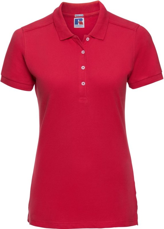 Russell Athletic 566F Dámské elastické piqué polo 10.566F classic red