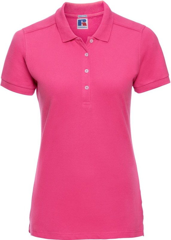 Russell Athletic 566F Dámské elastické piqué polo 10.566F fuchsia