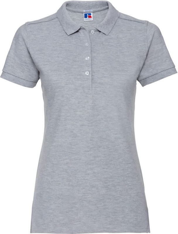 Russell Athletic 566F Dámské elastické piqué polo 10.566F light oxford - Dámské oblečení trika