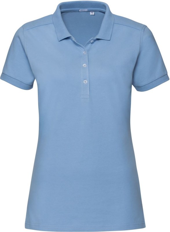Russell Athletic 566F Dámské elastické piqué polo 10.566F sky
