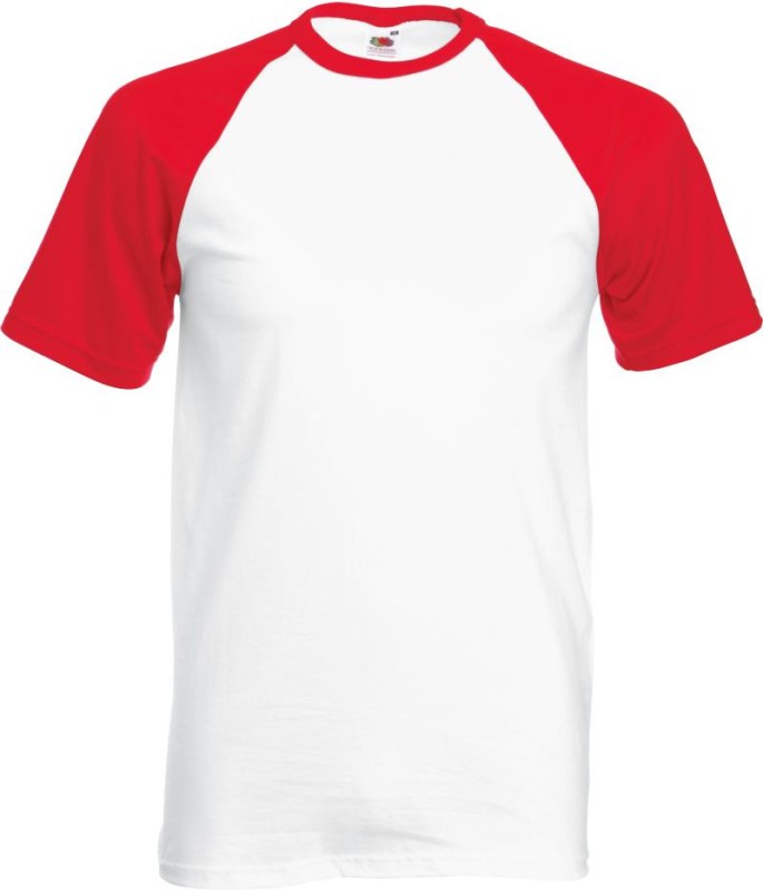 Fruit of the Loom Baseball T Raglánové tričko 16.1026 white/red