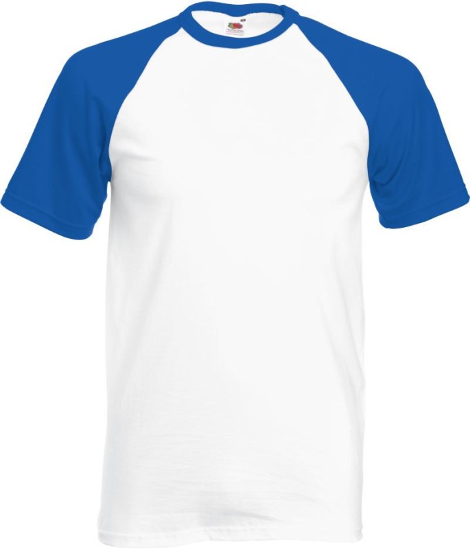 Fruit of the Loom Baseball T Raglánové tričko 16.1026 white/royal blue