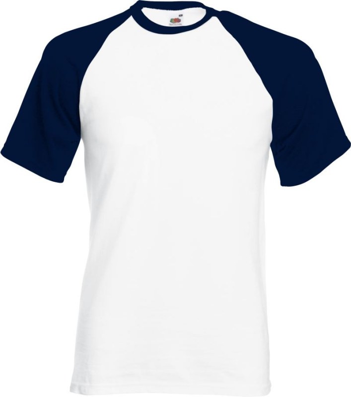 Fruit of the Loom Baseball T Raglánové tričko 16.1026 white/deep navy