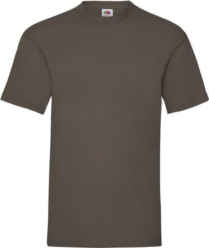 Fruit of the Loom Valueweight T Tričko 16.1036 chocolate - Dámské oblečení trika