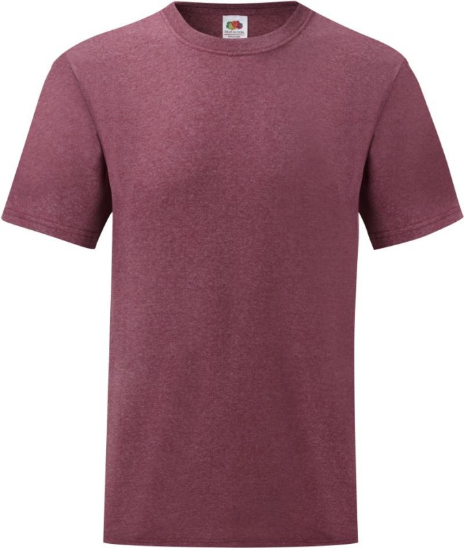 Fruit of the Loom Valueweight T Tričko 16.1036 heather burgundy