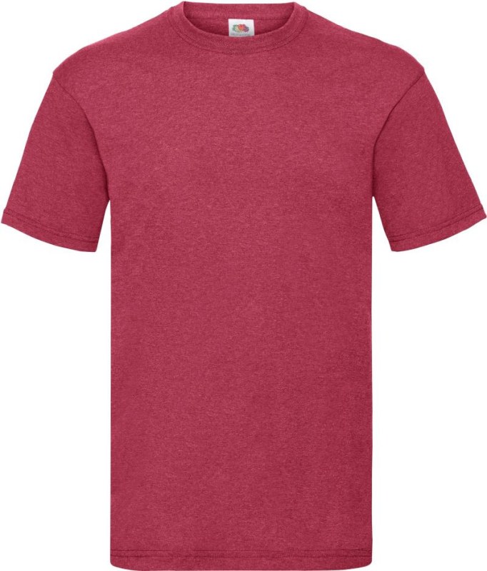 Fruit of the Loom Valueweight T Tričko 16.1036 vintage heather red