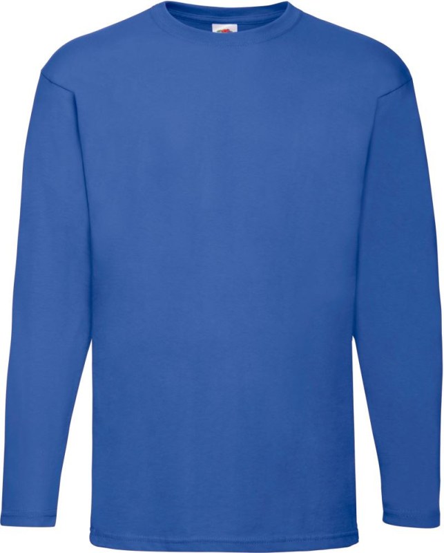 Fruit of the Loom Valueweight T LSL Tričko s&nbsp;dlouhým rukávem 16.1038 royal blue - Dámské oblečení trika