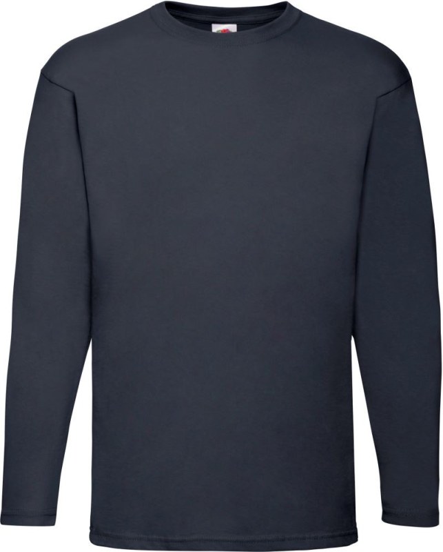 Fruit of the Loom Valueweight T LSL Tričko s dlouhým rukávem 16.1038 deep navy