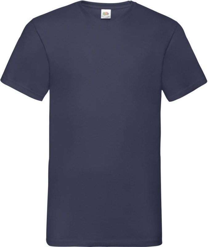 Fruit of the Loom Valueweight V-Neck T Tričko s výstřihem do V 16.1066 navy