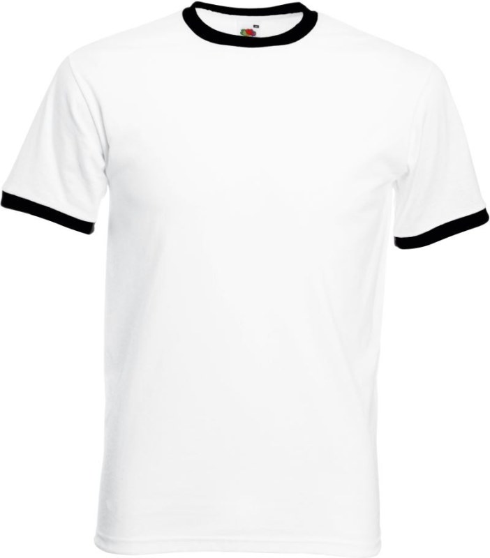 Fruit of the Loom Ringer T Racerback tričko 16.1168 white/black