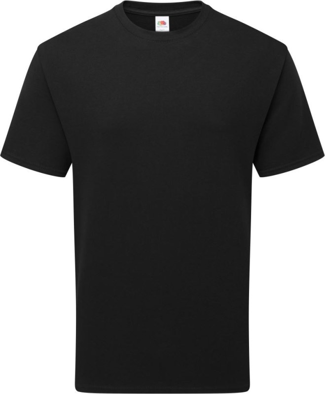 Fruit of the Loom Pure Cotton T Tričko z těžké bio bavlny 16.1362 black