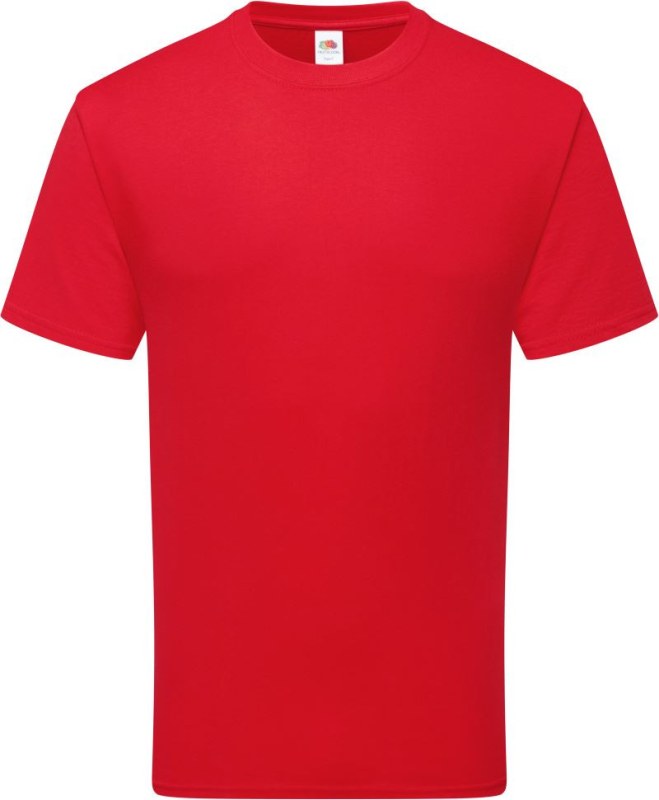Fruit of the Loom Pure Cotton T Tričko z těžké bio bavlny 16.1362 red