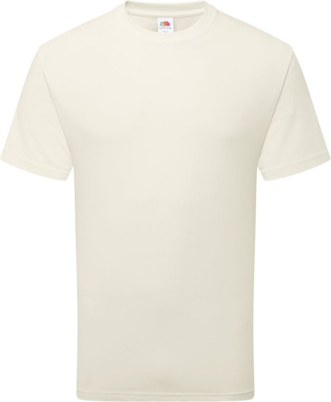 Fruit of the Loom Pure Cotton T Tričko z těžké bio bavlny 16.1362 natural