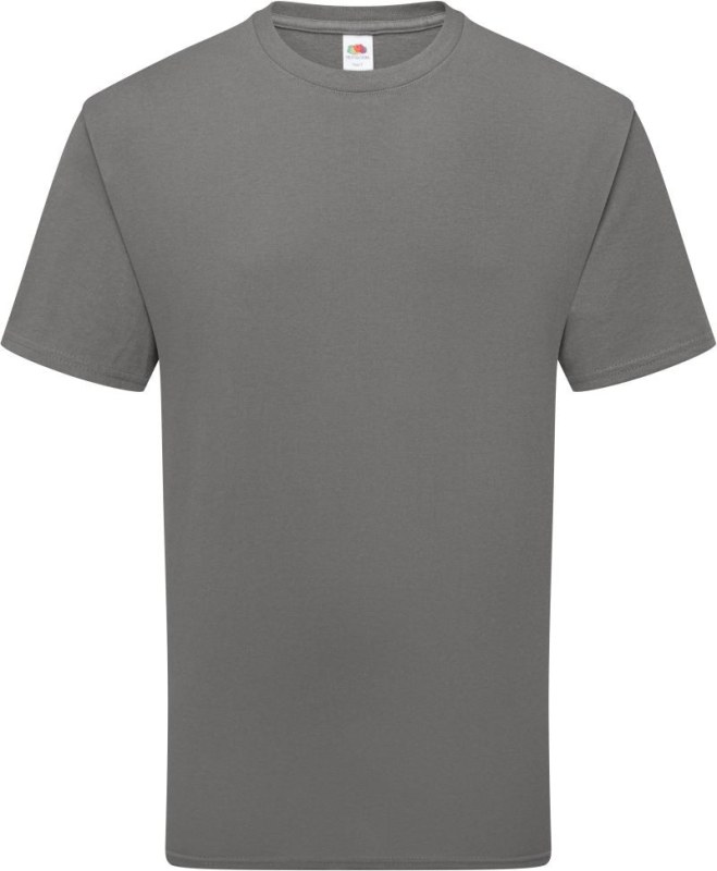 Fruit of the Loom Pure Cotton T Tričko z těžké bio bavlny 16.1362 light graphite