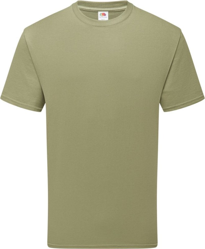 Fruit of the Loom Pure Cotton T Tričko z těžké bio bavlny 16.1362 classic olive