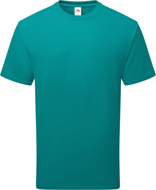 Fruit of the Loom Pure Cotton T Tričko z těžké bio bavlny 16.1362 ocean teal