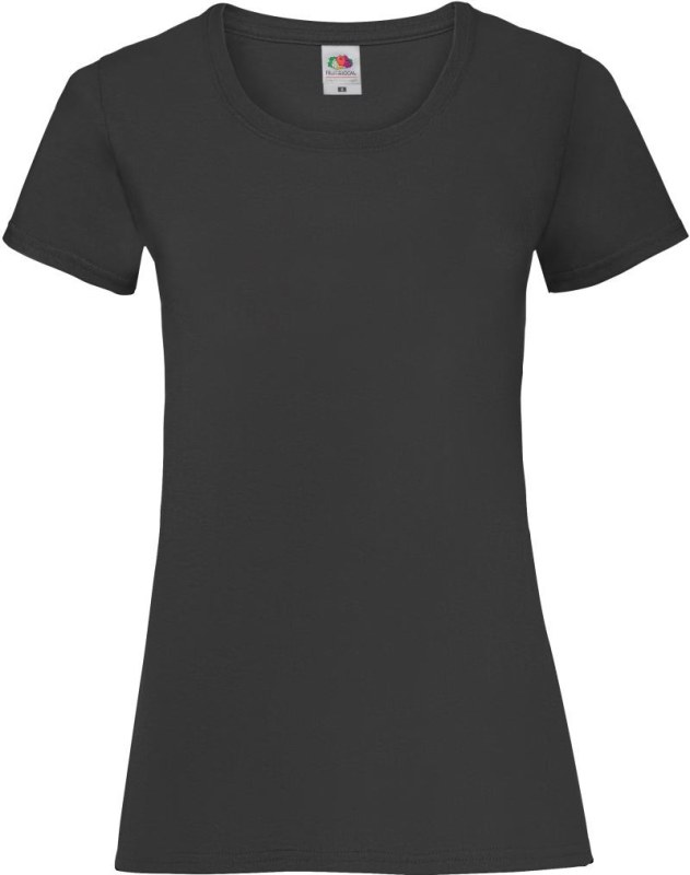 Fruit of the Loom Lady-Fit Valueweight T Dámské tričko 16.1372 black