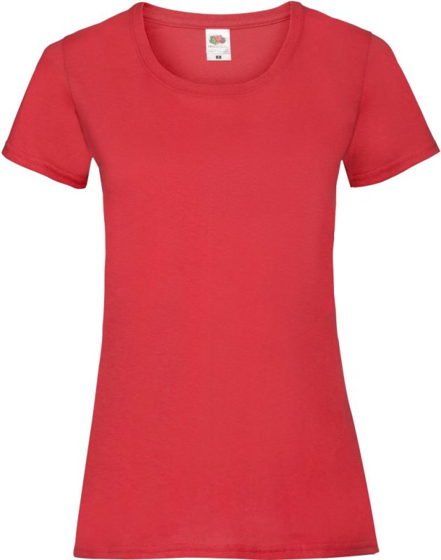 Fruit of the Loom Lady-Fit Valueweight T Dámské tričko 16.1372 red