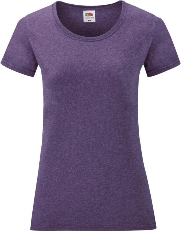 Fruit of the Loom Lady-Fit Valueweight T Dámské tričko 16.1372 heather purple