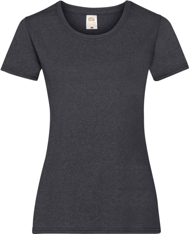 Fruit of the Loom Lady-Fit Valueweight T Dámské tričko 16.1372 dark heather grey