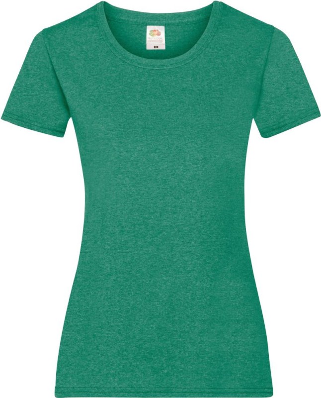 Fruit of the Loom Lady-Fit Valueweight T Dámské tričko 16.1372 retro heather green
