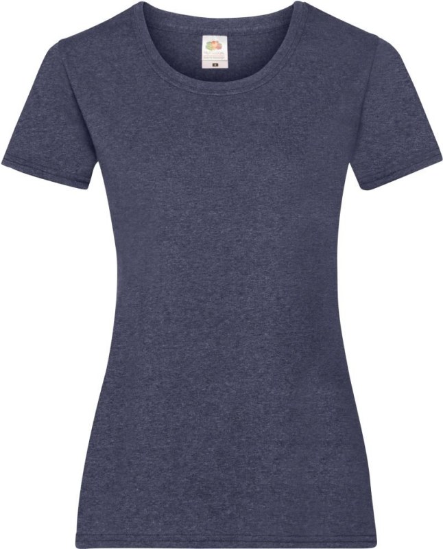 Fruit of the Loom Lady-Fit Valueweight T Dámské tričko 16.1372 vintage heather navy