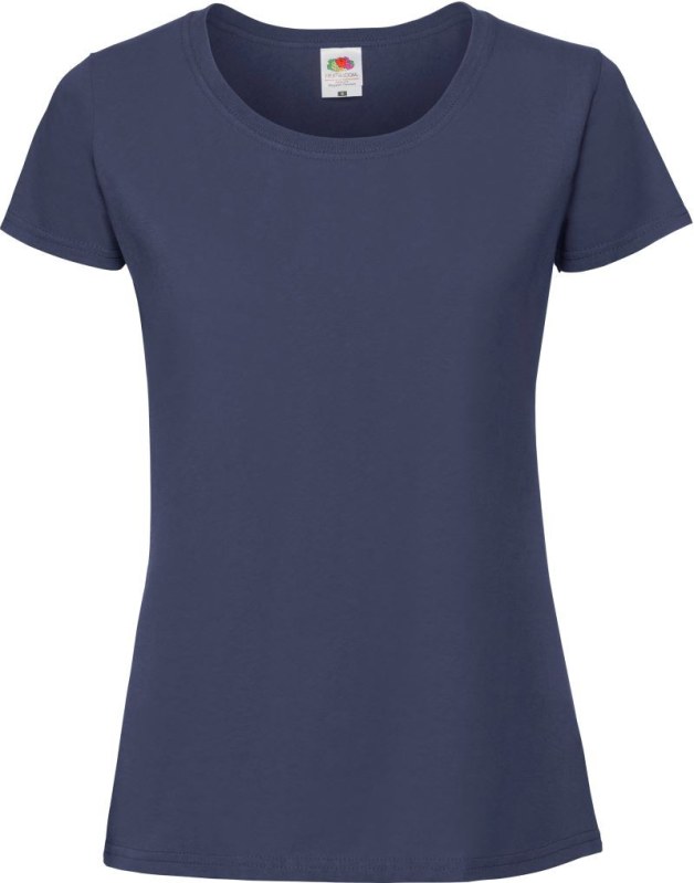 Fruit of the Loom Lady-Fit Iconic 195 T Dámské tričko z těžké bavlny 16.1424 navy
