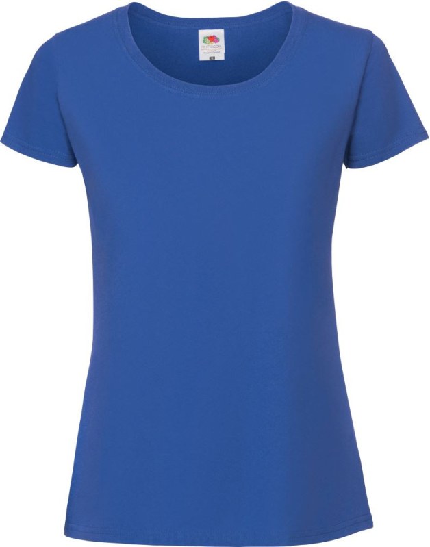 Fruit of the Loom Lady-Fit Iconic 195 T Dámské tričko z&nbsp;těžké bavlny 16.1424 royal blue - Dámské oblečení trika