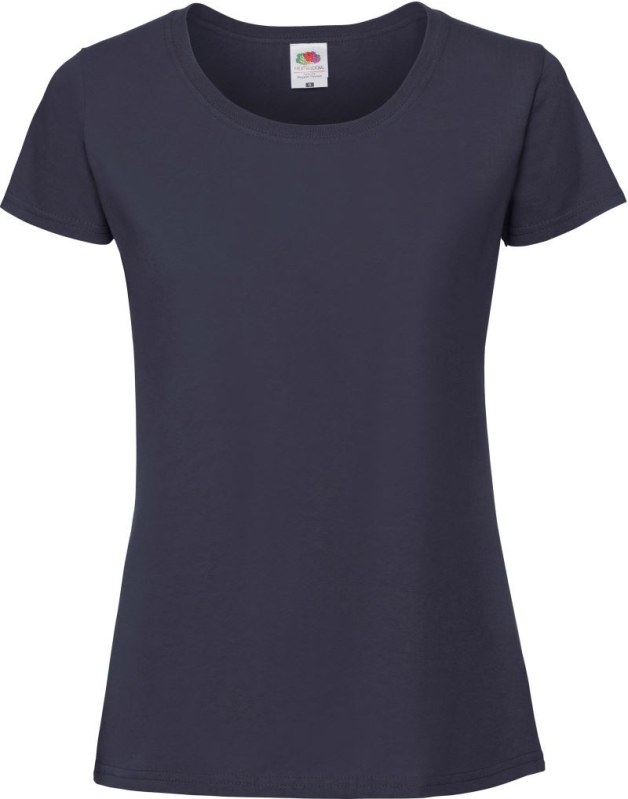 Fruit of the Loom Lady-Fit Iconic 195 T Dámské tričko z těžké bavlny 16.1424 deep navy