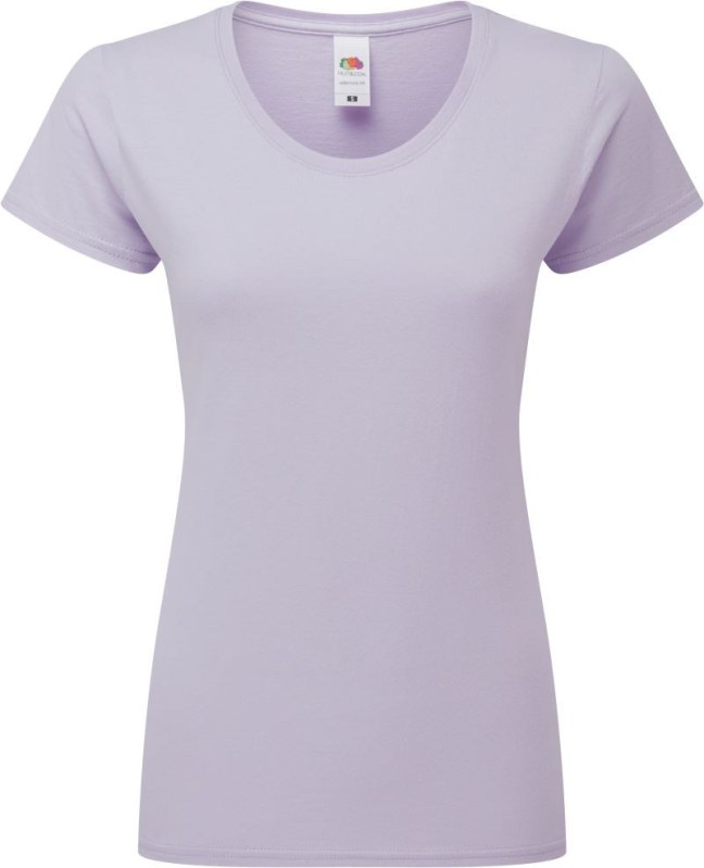 Fruit of the Loom Lady-Fit Iconic 195 T Dámské tričko z těžké bavlny 16.1424 soft lavender