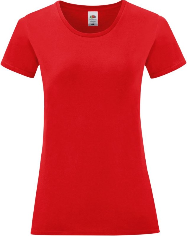 Fruit of the Loom Lady-Fit Iconic 150 T Dámské tričko 16.1432 red