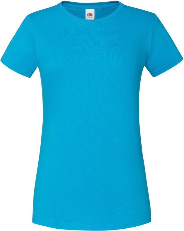Fruit of the Loom Lady-Fit Iconic 150 T Dámské tričko 16.1432 azure blue - Dámské oblečení trika