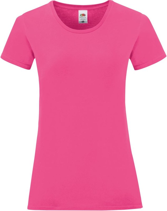 Fruit of the Loom Lady-Fit Iconic 150 T Dámské tričko 16.1432 fuchsia