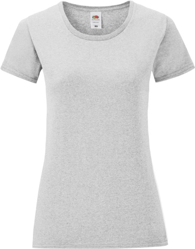 Fruit of the Loom Lady-Fit Iconic 150 T Dámské tričko 16.1432 heather grey