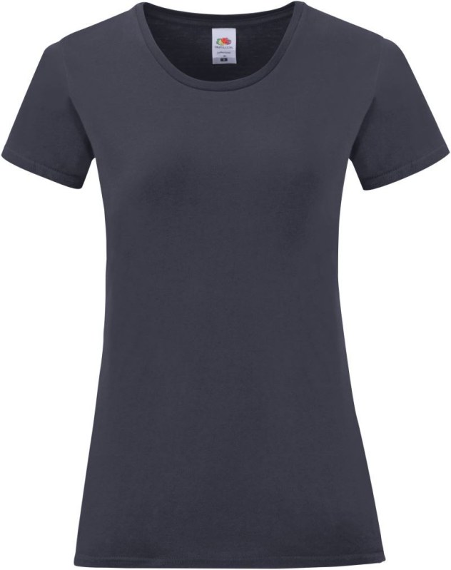 Fruit of the Loom Lady-Fit Iconic 150 T Dámské tričko 16.1432 deep navy - Dámské oblečení trika