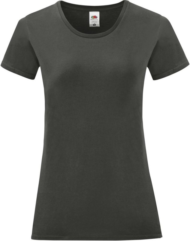 Fruit of the Loom Lady-Fit Iconic 150 T Dámské tričko 16.1432 light graphite