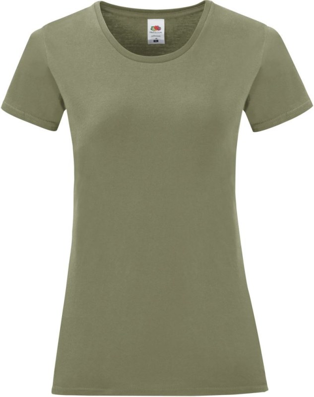 Fruit of the Loom Lady-Fit Iconic 150 T Dámské tričko 16.1432 classic olive