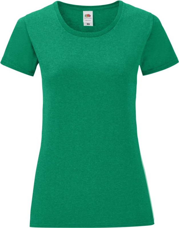 Fruit of the Loom Lady-Fit Iconic 150 T Dámské tričko 16.1432 heather green