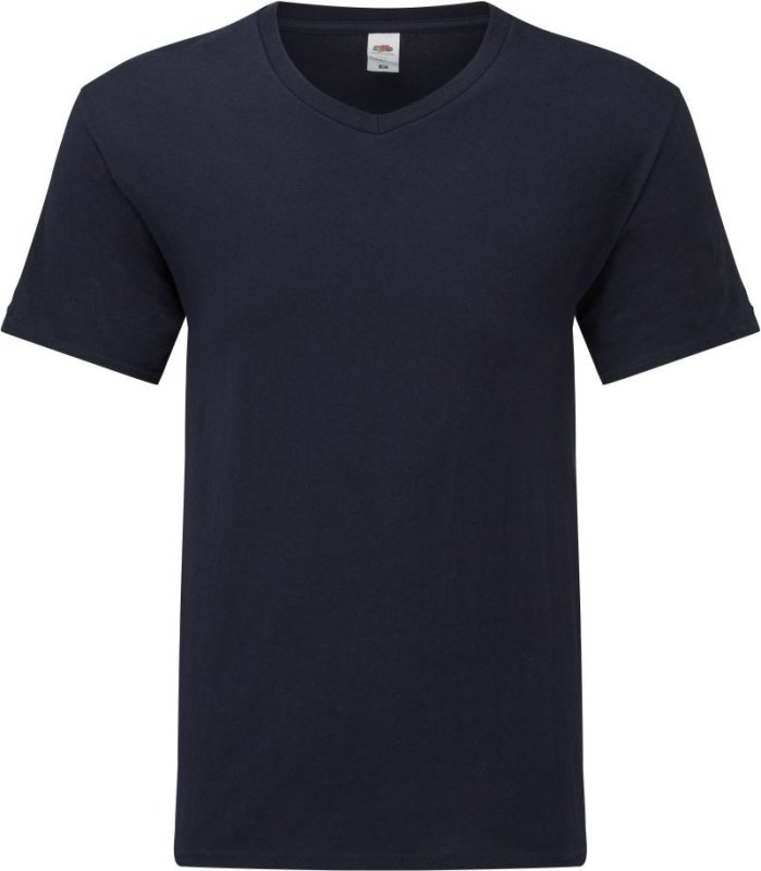 Fruit of the Loom Iconic 150 V-Neck T Tričko s výstřihem do V 16.1442 deep navy