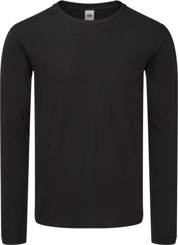 Fruit of the Loom Iconic 150 LSL T Tričko s&nbsp;dlouhým rukávem 16.1446 black - Dámské oblečení trika