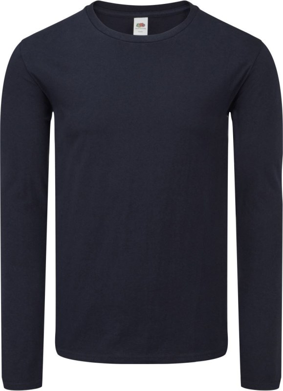 Fruit of the Loom Iconic 150 LSL T Tričko s dlouhým rukávem 16.1446 deep navy
