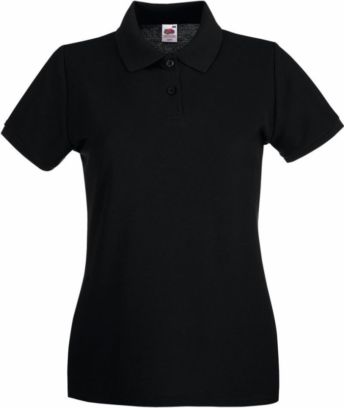 Fruit of the Loom Lady-Fit Premium Polo Dámské piqué polo 16.3030 black