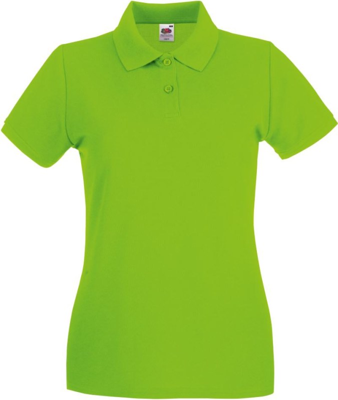 Fruit of the Loom Lady-Fit Premium Polo Dámské piqué polo 16.3030 lime