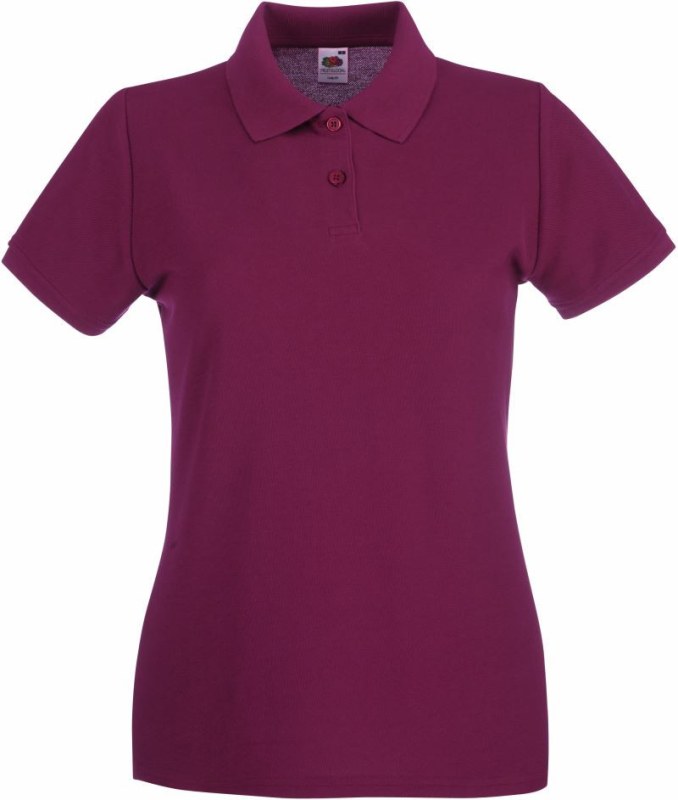 Fruit of the Loom Lady-Fit Premium Polo Dámské piqué polo 16.3030 burgundy