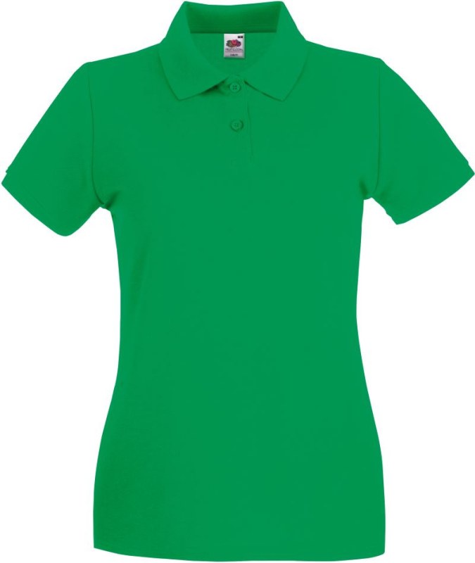 Fruit of the Loom Lady-Fit Premium Polo Dámské piqué polo 16.3030 kelly green