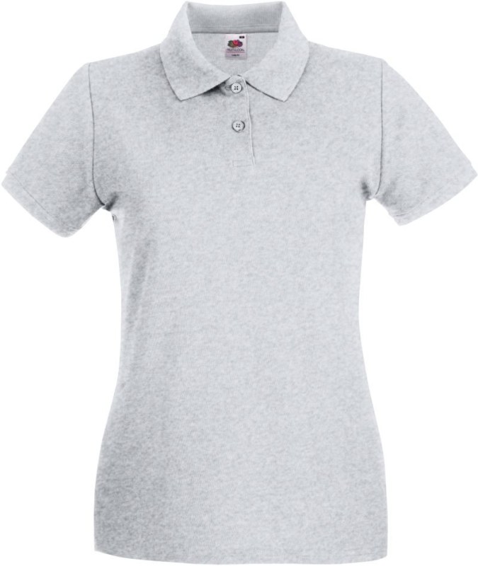 Fruit of the Loom Lady-Fit Premium Polo Dámské piqué polo 16.3030 heather grey